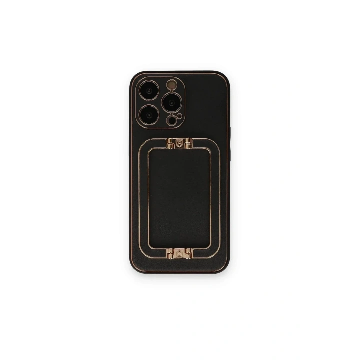 Mey İthalat®  iPhone 14 Pro Kılıf Coco Elit Kapak - Siyah