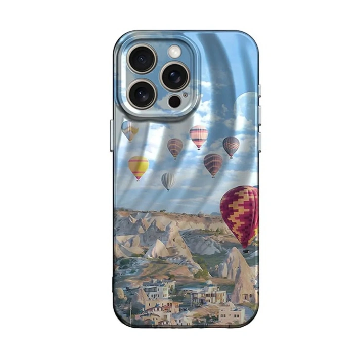 Mey İthalat®  iPhone 14 Pro Kılıf Crew Desenli Kapak - Kapadokya