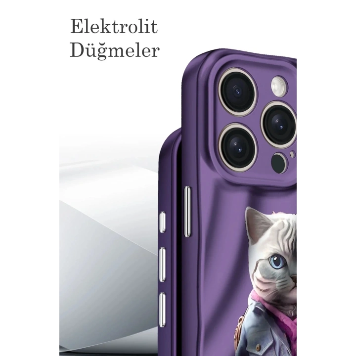 Mey İthalat®  iPhone 14 Pro Kılıf Crew Desenli Kapak - Köpek