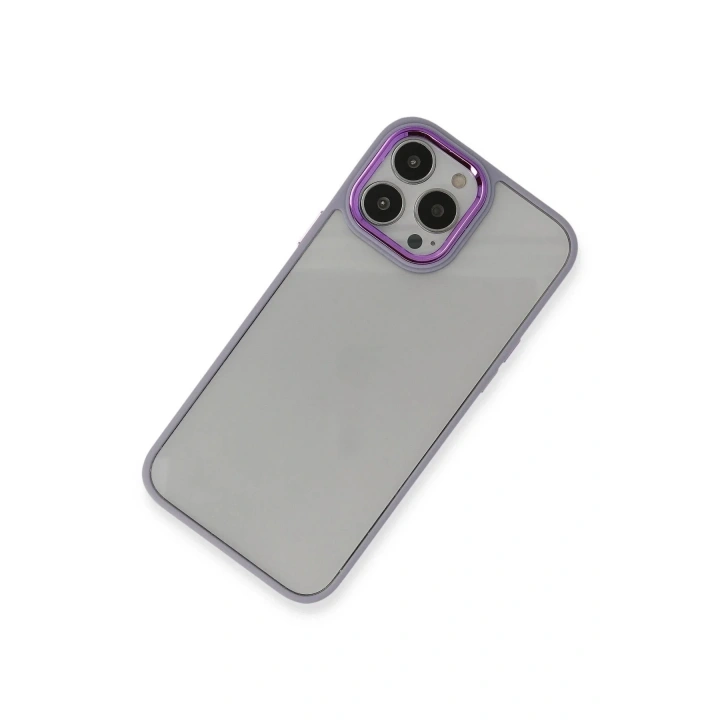Mey İthalat®  iPhone 14 Pro Kılıf Dora Kapak - Lila