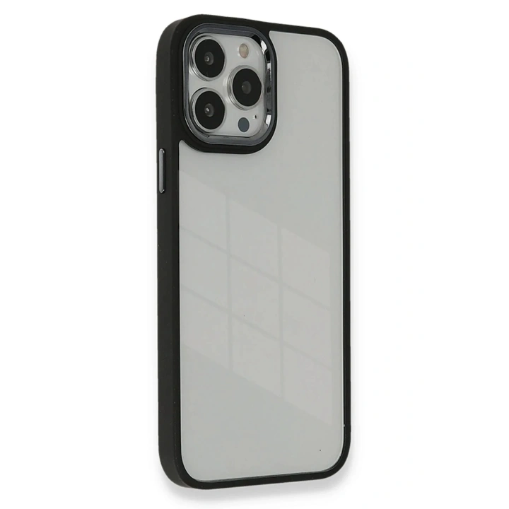 Mey İthalat®  iPhone 14 Pro Kılıf Dora Kapak - Siyah