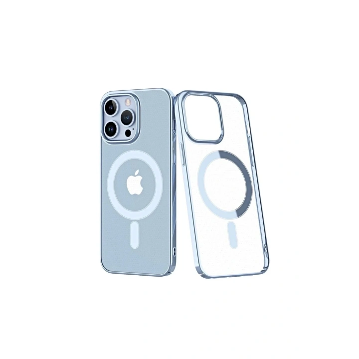 Mey İthalat®  iPhone 14 Pro Kılıf Element Magneticsafe Sert Kapak - Sierra Blue