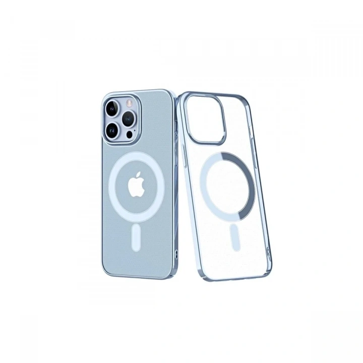 Mey İthalat®  iPhone 14 Pro Kılıf Element Magneticsafe Sert Kapak - Sierra Blue