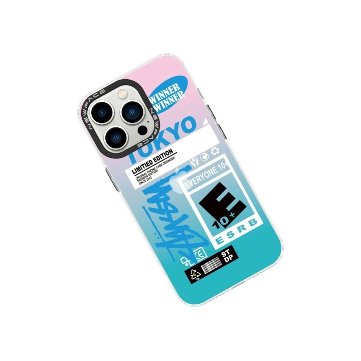Mey İthalat®  iPhone 14 Pro Kılıf Estoril Desenli Kapak - Estoril - 1