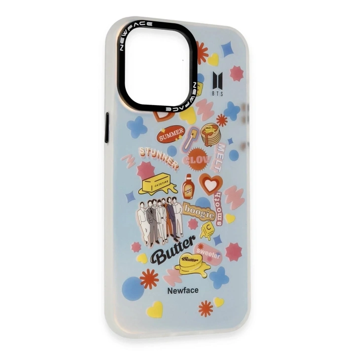 Mey İthalat®  iPhone 14 Pro Kılıf Estoril Desenli Kapak - Estoril - 16