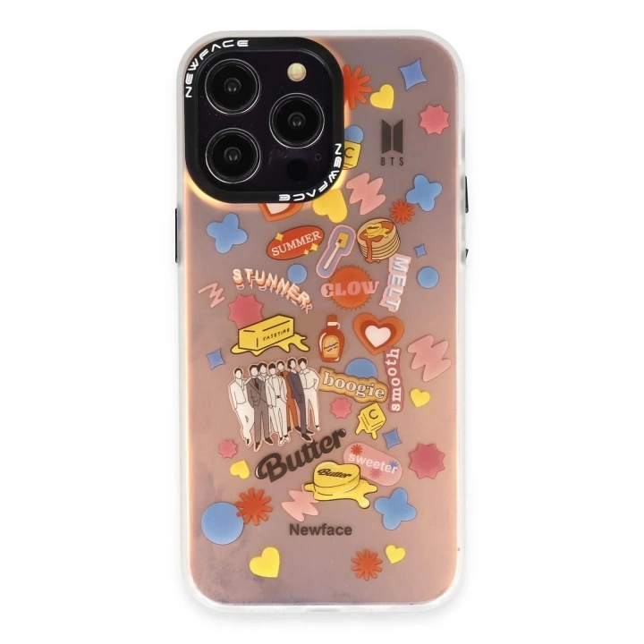Mey İthalat®  iPhone 14 Pro Kılıf Estoril Desenli Kapak - Estoril - 16
