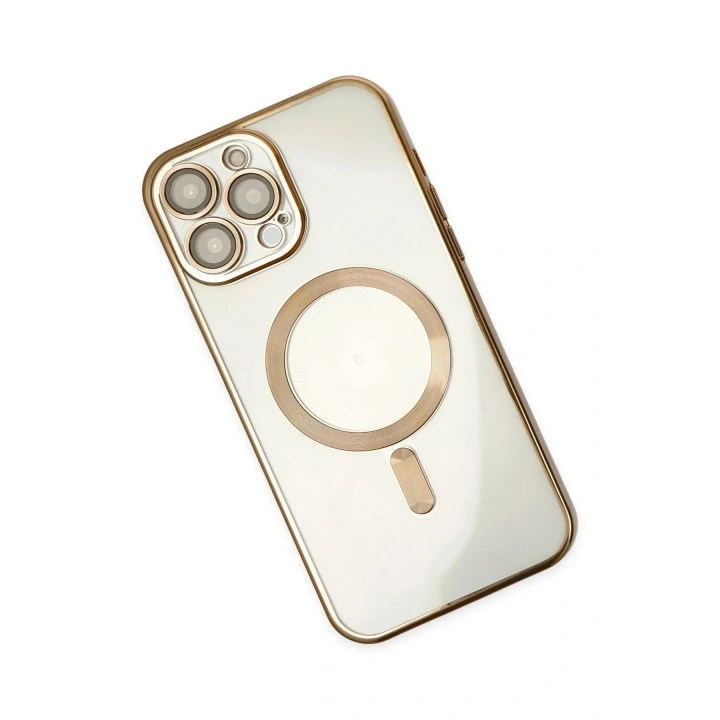 Mey İthalat®  iPhone 14 Pro Kılıf Kross Magneticsafe Kapak - Gold