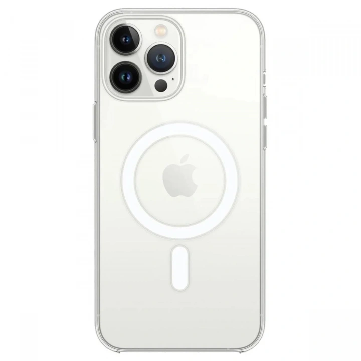 Mey İthalat®  iPhone 14 Pro Kılıf Magneticsafe Şeffaf Silikon - Şeffaf