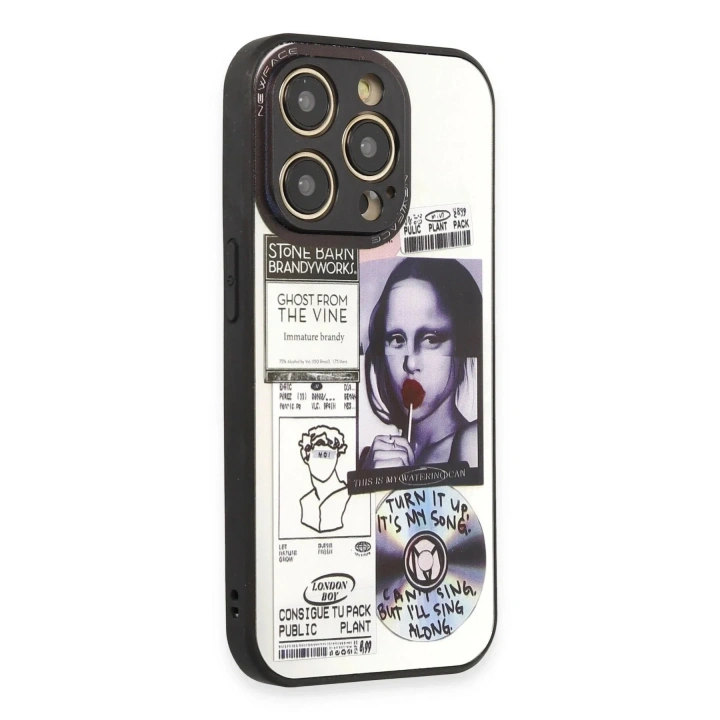 Mey İthalat®  iPhone 14 Pro Kılıf Mirror Desenli Kapak - Mirror - 2