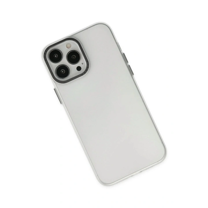 Mey İthalat®  iPhone 14 Pro Kılıf Modos Metal Kapak - Şeffaf