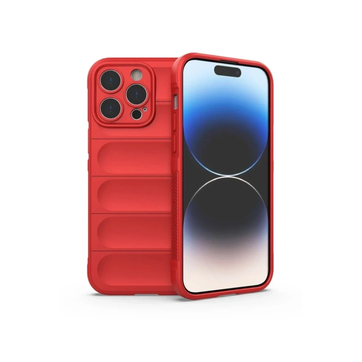 Mey İthalat®  iPhone 14 Pro Kılıf Optimum Silikon - Kırmızı