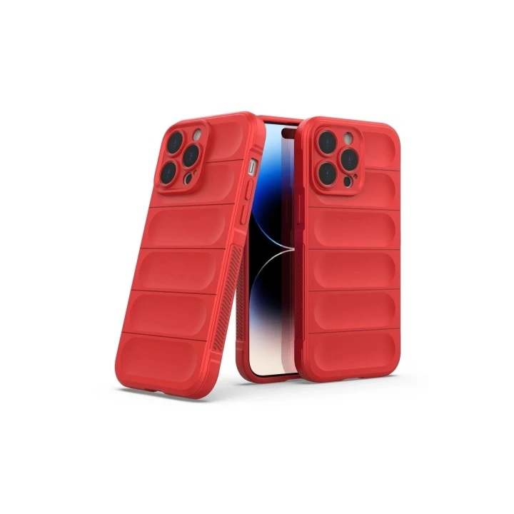 Mey İthalat®  iPhone 14 Pro Kılıf Optimum Silikon - Kırmızı