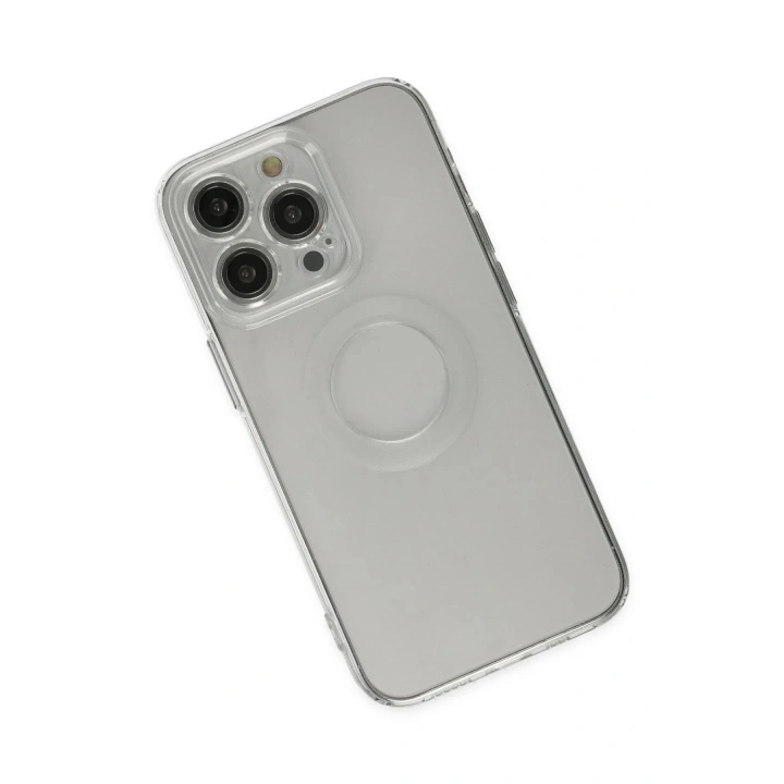 Mey İthalat®  iPhone 14 Pro Kılıf Santa Lens Silikon - Şeffaf