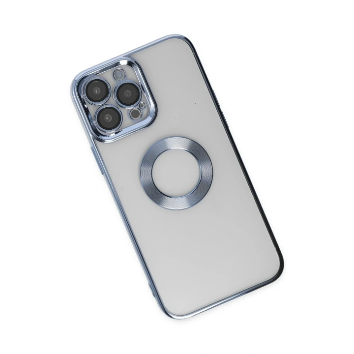 Mey İthalat®  iPhone 14 Pro Kılıf Slot Silikon - Sierra Blue