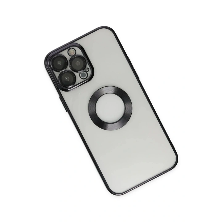 Mey İthalat®  iPhone 14 Pro Kılıf Slot Silikon - Siyah