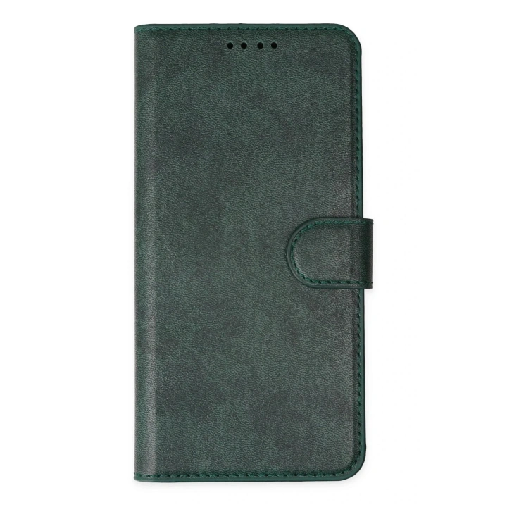 Mey İthalat®  iPhone 14 Pro Kılıf Trend S Plus Kapaklı Kılıf - Yeşil