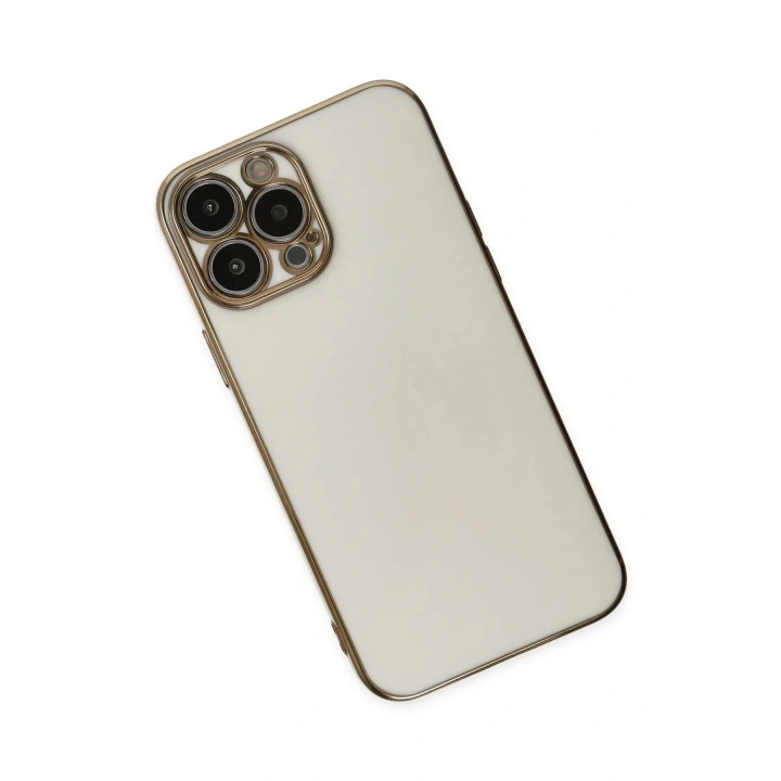 Mey İthalat®  iPhone 14 Pro Kılıf Volet Silikon - Beyaz