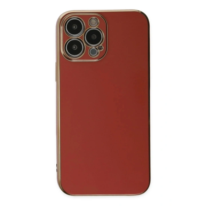 Mey İthalat®  iPhone 14 Pro Kılıf Volet Silikon - Kırmızı