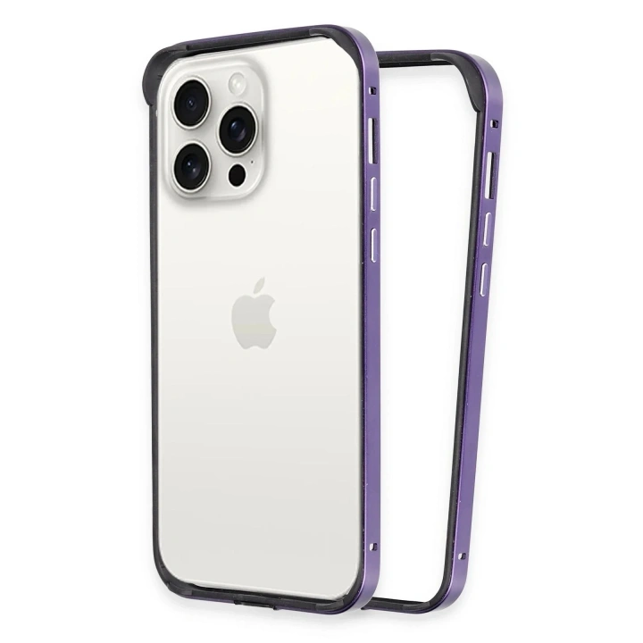 Mey İthalat®  iPhone 14 Pro Land Bumper Koruma Kapak - Derin Mor