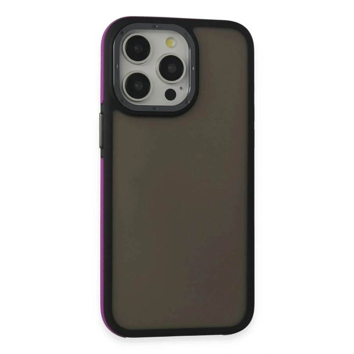 Mey İthalat®  iPhone 14 Pro Max Harvel Kapak - Derin Mor