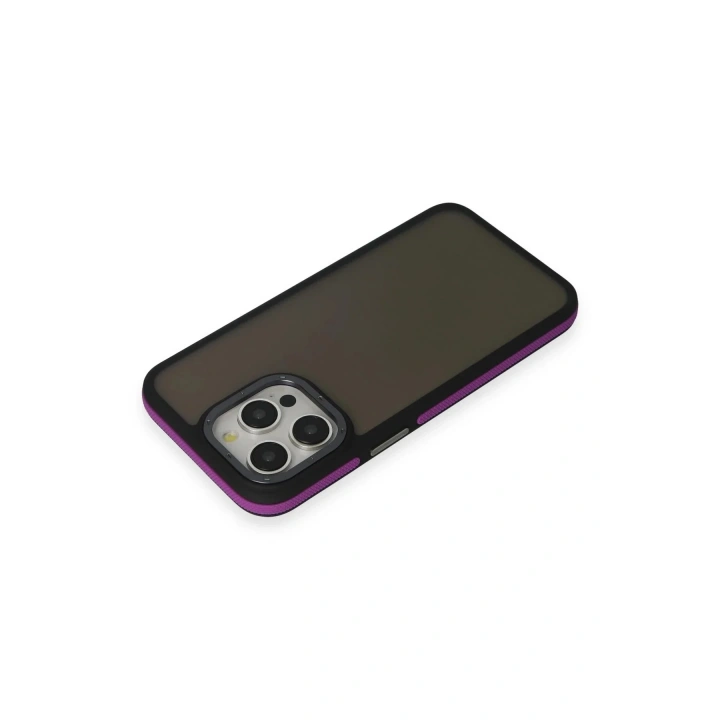Mey İthalat®  iPhone 14 Pro Max Harvel Kapak - Derin Mor