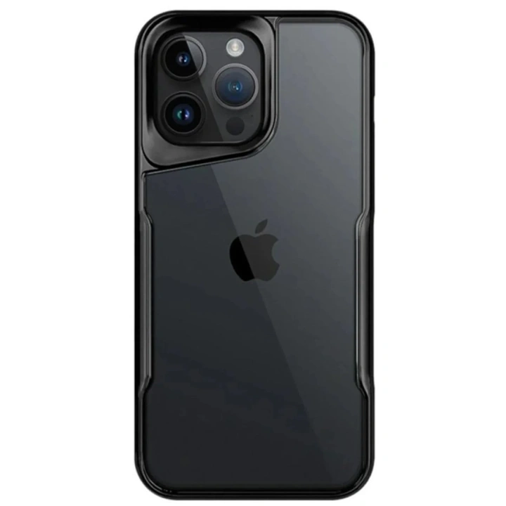 Mey İthalat®  iPhone 14 Pro Max Kılıf Boyi Silikon Kapak - Siyah