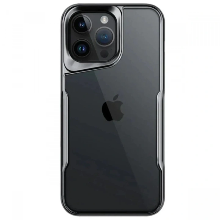 Mey İthalat®  iPhone 14 Pro Max Kılıf Boyi Silikon Kapak - Titan Gri