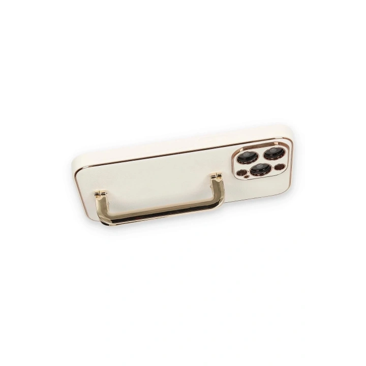 Mey İthalat®  iPhone 14 Pro Max Kılıf Coco Elit Kapak - Beyaz
