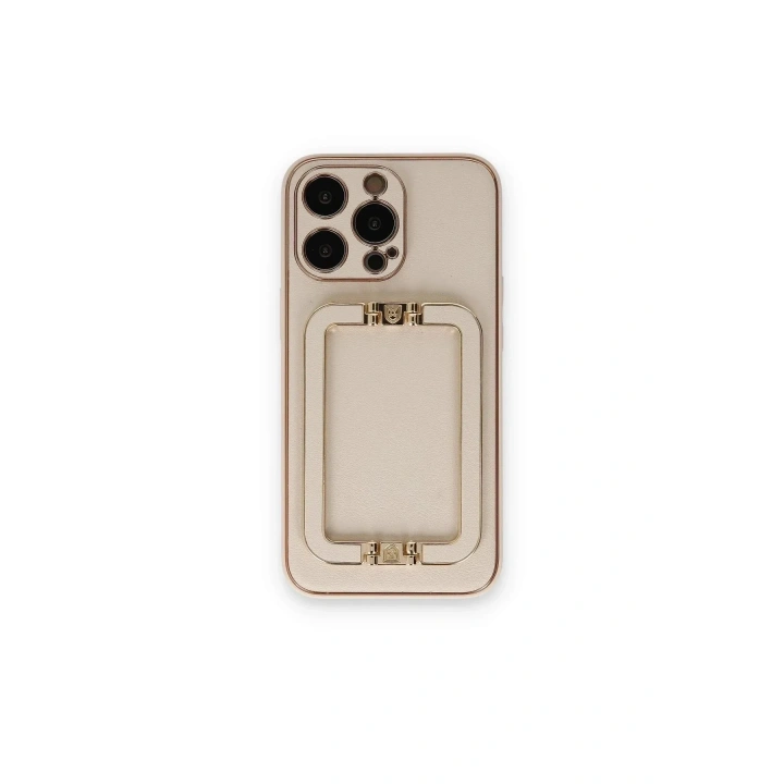 Mey İthalat®  iPhone 14 Pro Max Kılıf Coco Elit Kapak - Gold