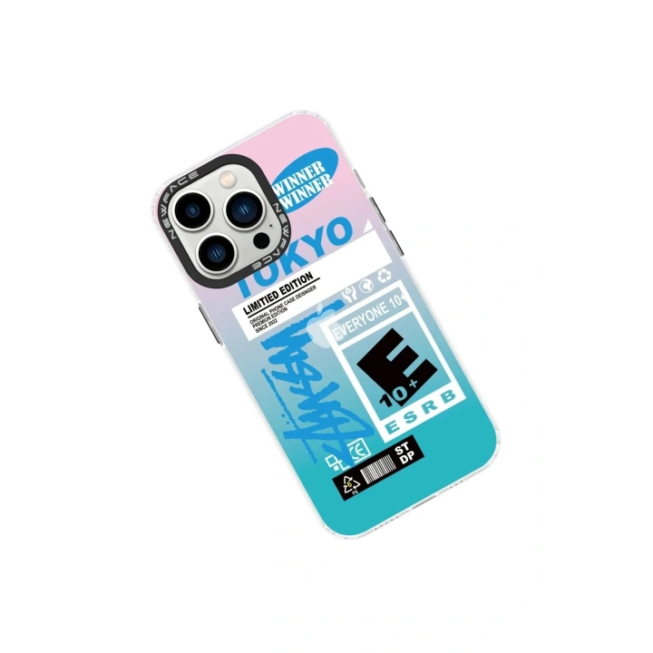Mey İthalat®  iPhone 14 Pro Max Kılıf Estoril Desenli Kapak - Estoril - 1