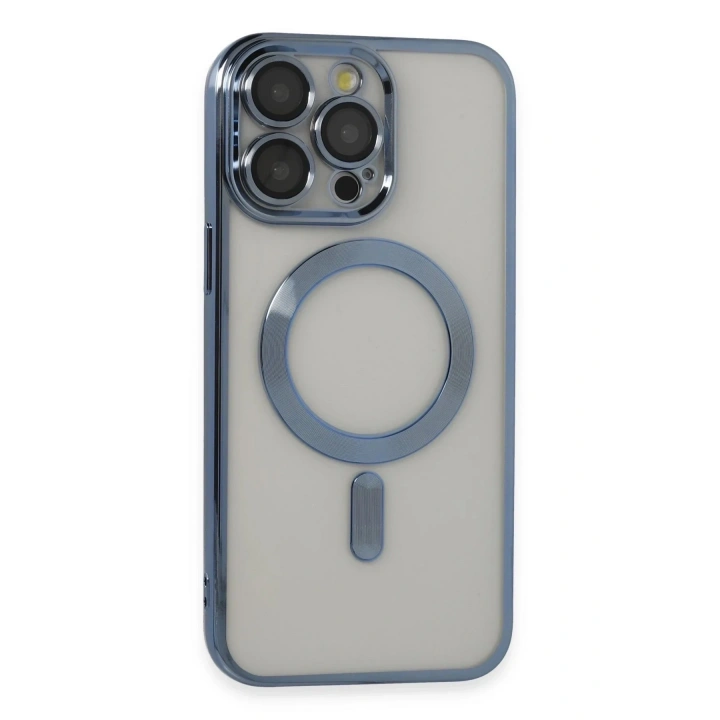 Mey İthalat®  iPhone 14 Pro Max Kılıf Kross Magneticsafe Kapak - Sierra Blue