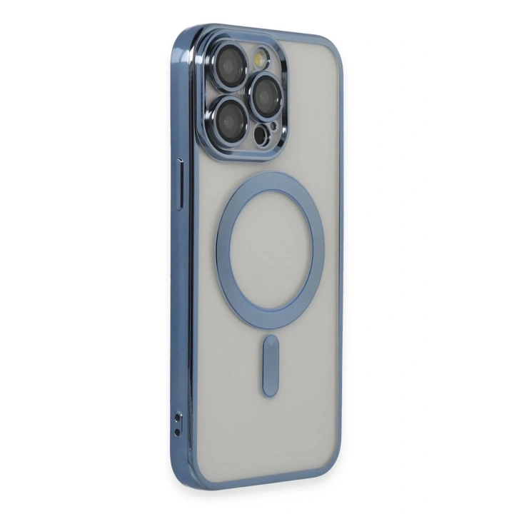 Mey İthalat®  iPhone 14 Pro Max Kılıf Kross Magneticsafe Kapak - Sierra Blue