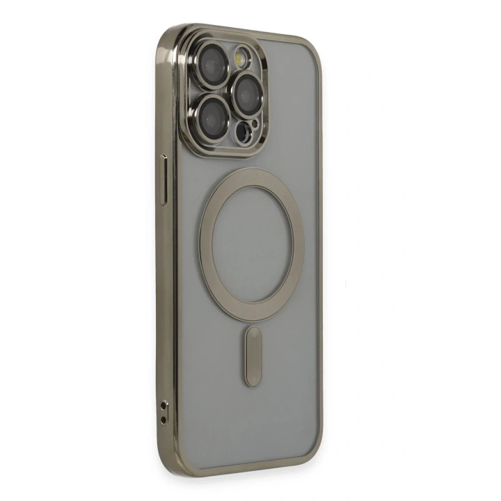 Mey İthalat®  iPhone 14 Pro Max Kılıf Kross Magneticsafe Kapak - Titan Gri