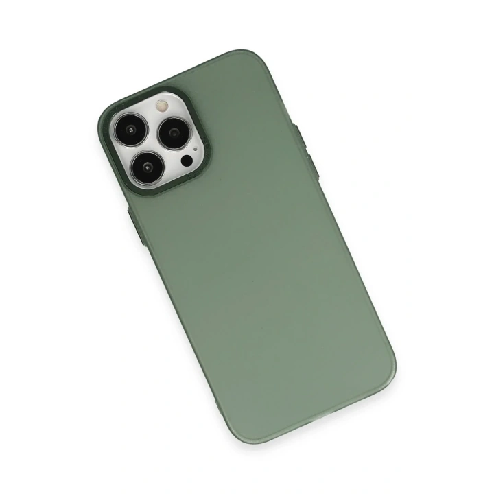 Mey İthalat®  iPhone 14 Pro Max Kılıf Modos Metal Kapak - Koyu Yeşil