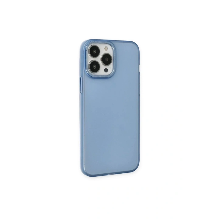 Mey İthalat®  iPhone 14 Pro Max Kılıf Modos Metal Kapak - Mavi