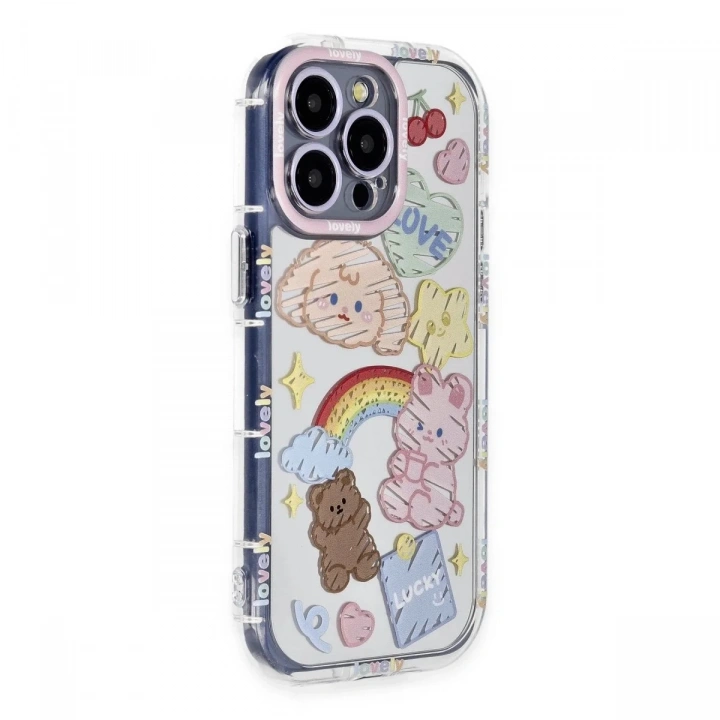 Mey İthalat®  iPhone 14 Pro Max Kılıf Reflexion Desenli Kapak - Desen 4