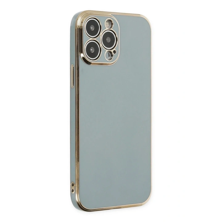 Mey İthalat®  iPhone 14 Pro Max Kılıf Volet Silikon - Açık Yeşil