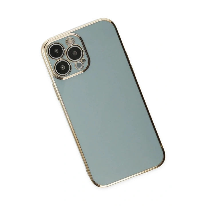 Mey İthalat®  iPhone 14 Pro Max Kılıf Volet Silikon - Açık Yeşil