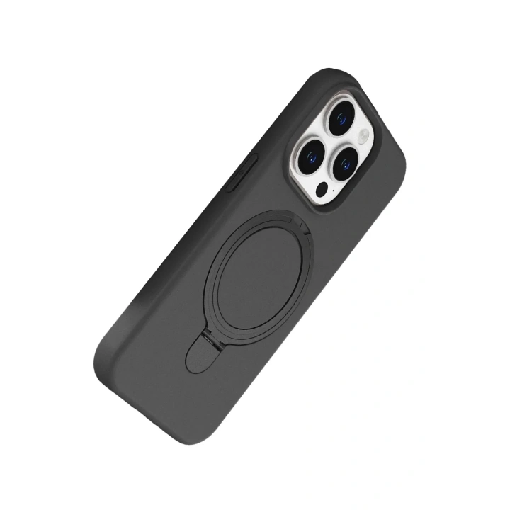 Mey İthalat®   iPhone 14 Pro Max Regal Magsafe Standlı Kapak - Titan Gri