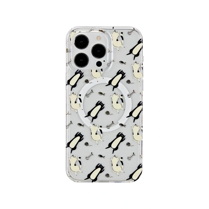 Mey İthalat®  iPhone 14 Pro Max Tanya Magsafe Kapak - Desen 4