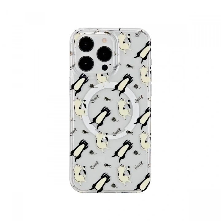 Mey İthalat®  iPhone 14 Pro Max Tanya Magsafe Kapak - Desen 4