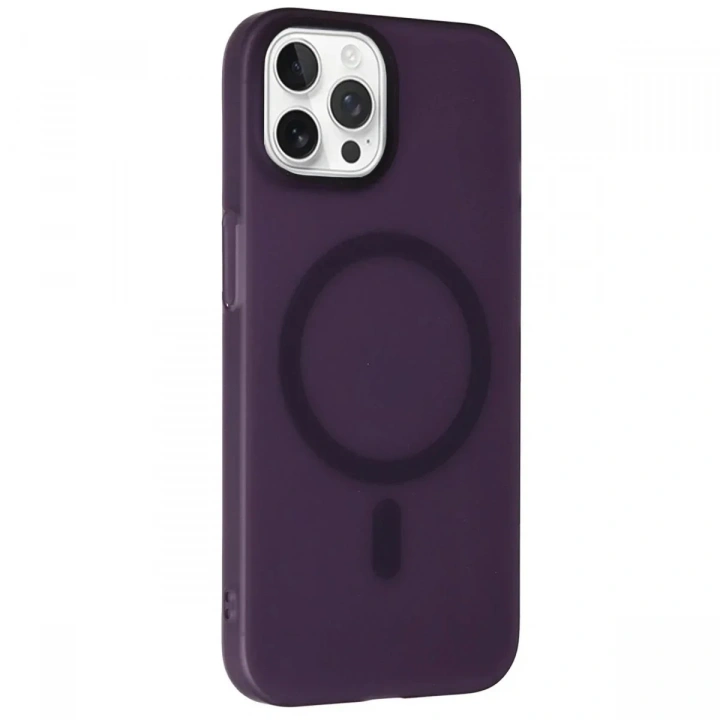 Mey İthalat®  iPhone 14 Pro Max Tuna PC Slim Magsafe Kapak - Derin Mor