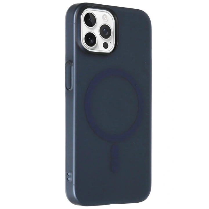 Mey İthalat®  iPhone 14 Pro Max Tuna PC Slim Magsafe Kapak - Lacivert