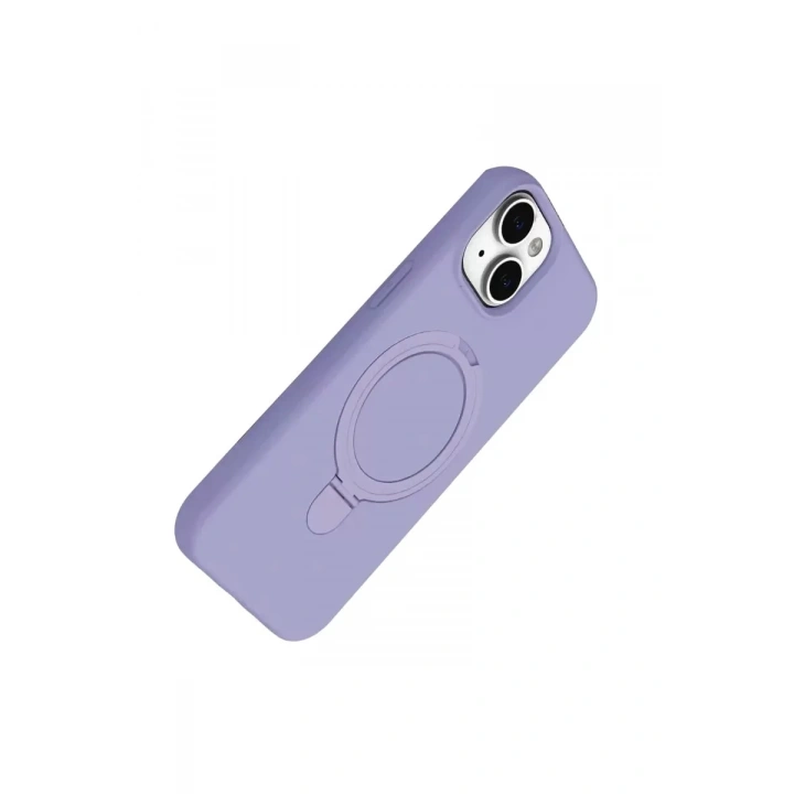 Mey İthalat®   iPhone 14 Regal Magsafe Standlı Kapak - Lila
