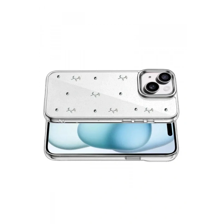 Mey İthalat®   iPhone 15 Fiyonk Desenli Kapak - Desen 4