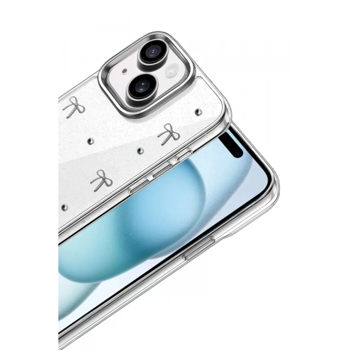 Mey İthalat®   iPhone 15 Fiyonk Desenli Kapak - Desen 5