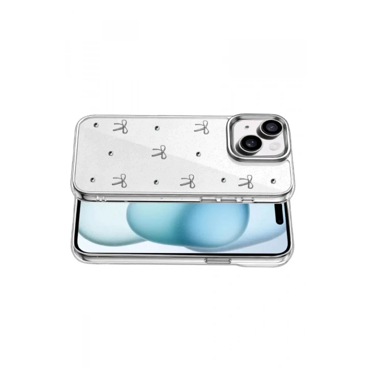 Mey İthalat®   iPhone 15 Fiyonk Desenli Kapak - Desen 5