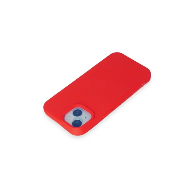 Mey İthalat®  iPhone 15 Kılıf Nano içi Kadife Silikon - Kırmızı