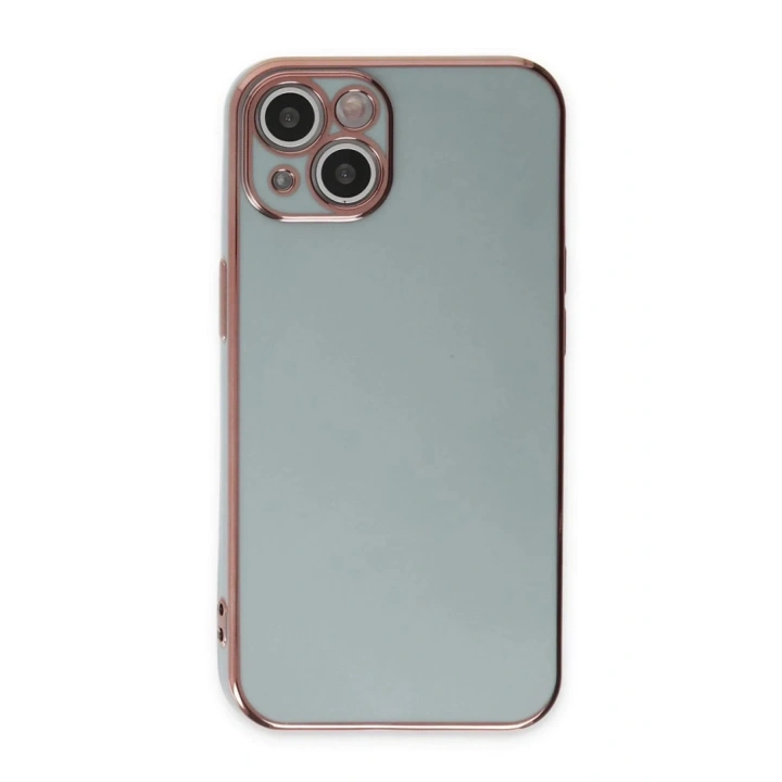 Mey İthalat®  iPhone 15 Kılıf Volet Silikon - Açık Yeşil