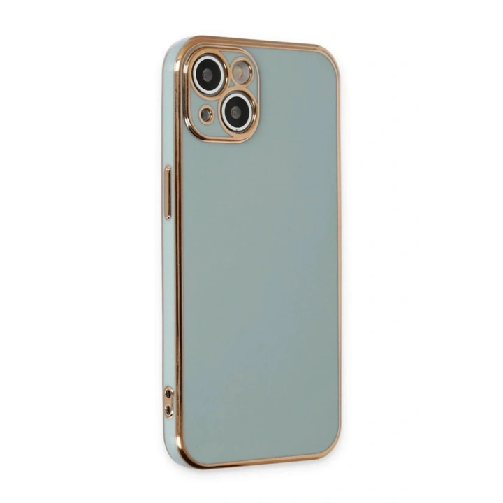 Mey İthalat®  iPhone 15 Kılıf Volet Silikon - Açık Yeşil